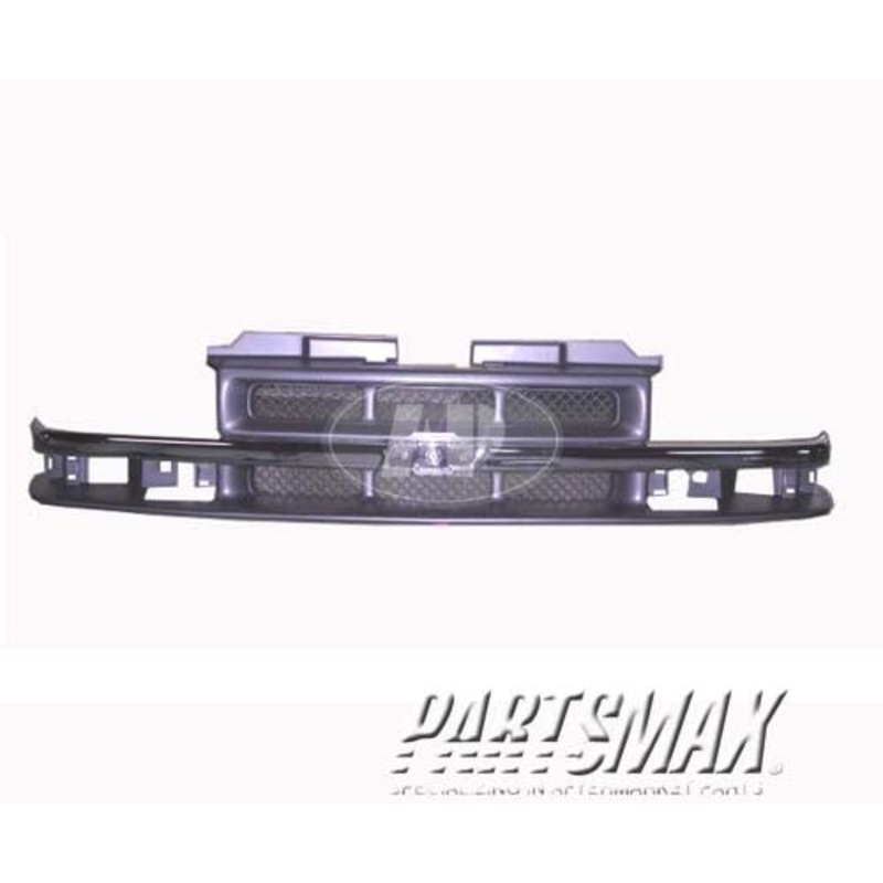 1019 | 2002-2002 DODGE RAM 3500 Front bumper step pad new design; w/Sport; dark charcoal gray | CH1019101|55077342AB