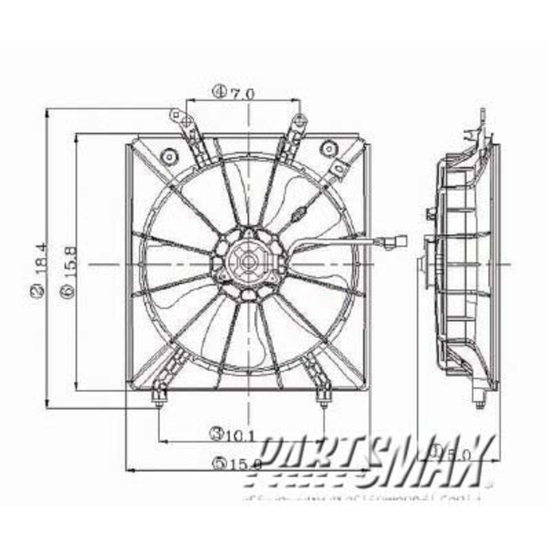 2526 | 2006-2010 MERCURY GRAND MARQUIS LT Parklamp lens/housing all | FO2526103|6W3Z13201AA